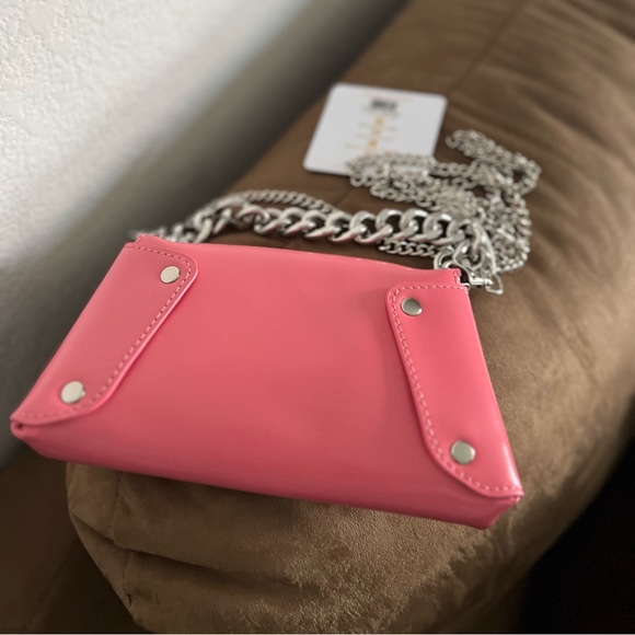 MMS Design Studio Crossbody Mini Bag Pink Fuchsia color - BNWT - Picture 6 of 9